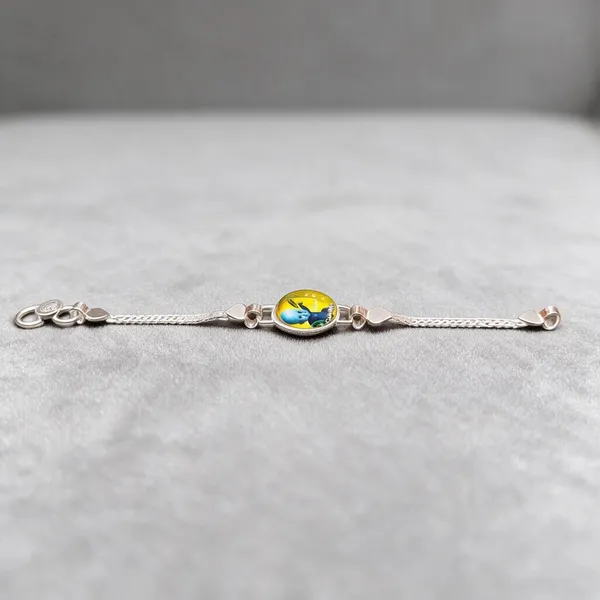 Silver_Cartoon_Charm_Chain_Bracelet_For_Unisex