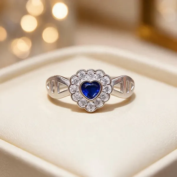 Silver_Blue_Heart_Stone_Floral_Ring_For_Women