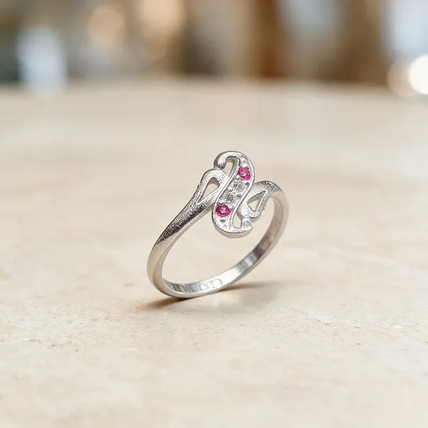 Silver_Infinity_Pink_Stone_Ring_For_Women