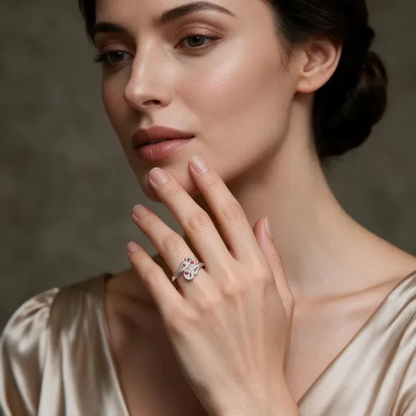 Silver_Infinity_Pink_Stone_Ring_For_Women