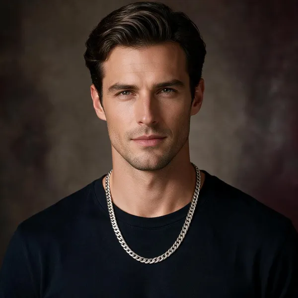Silver_Braided_Chain_Necklace_For_Men