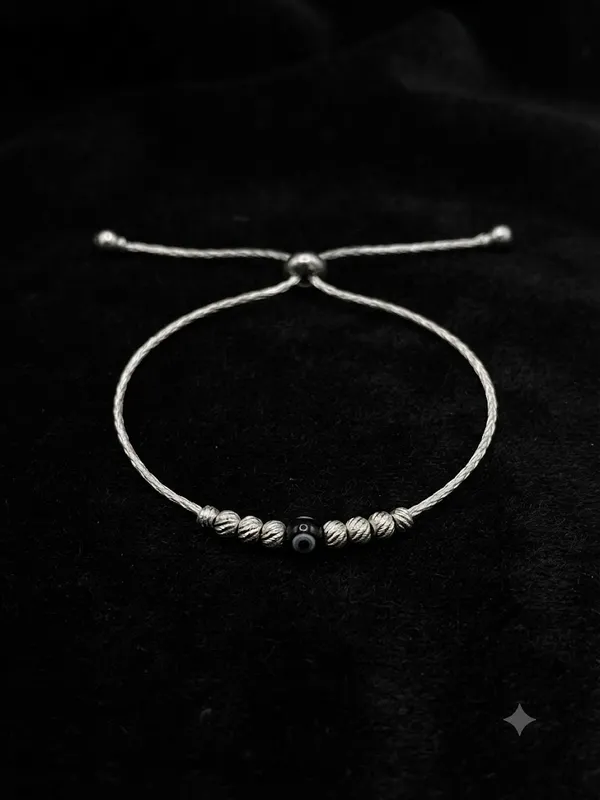 Silver_Tone_Thread_Evil_Eye_Beaded_Bracelet_For_Unisex