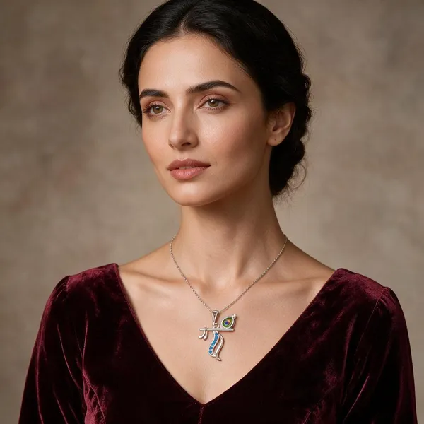 Silver_Krishna_Flute_Peacock_Pendant_For_Women