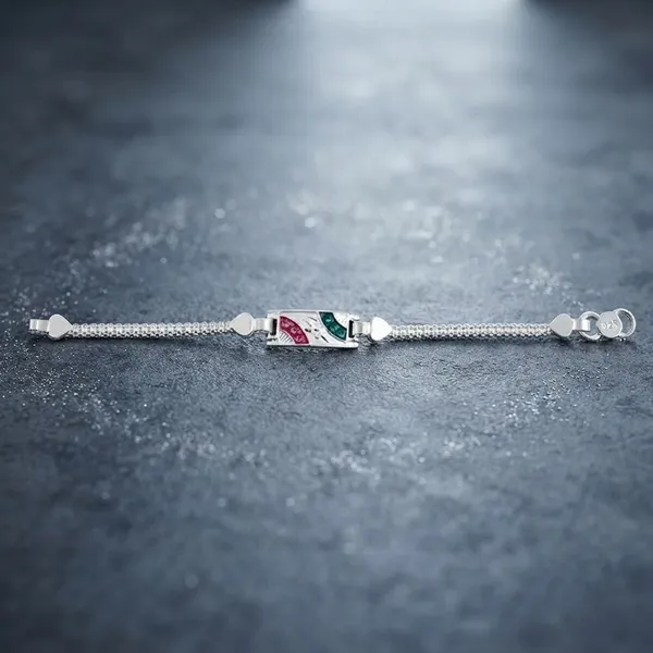 Silver_Enamel_Charm_Bracelet_For_Women