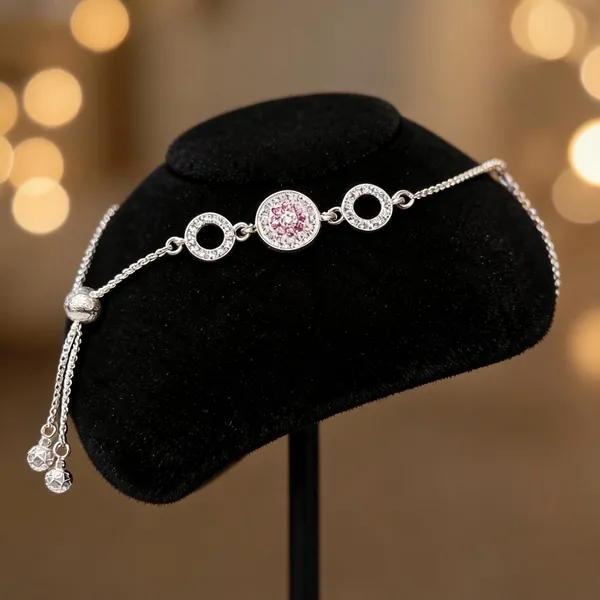 Silver_Crystal_Link_Bracelet_For_Women
