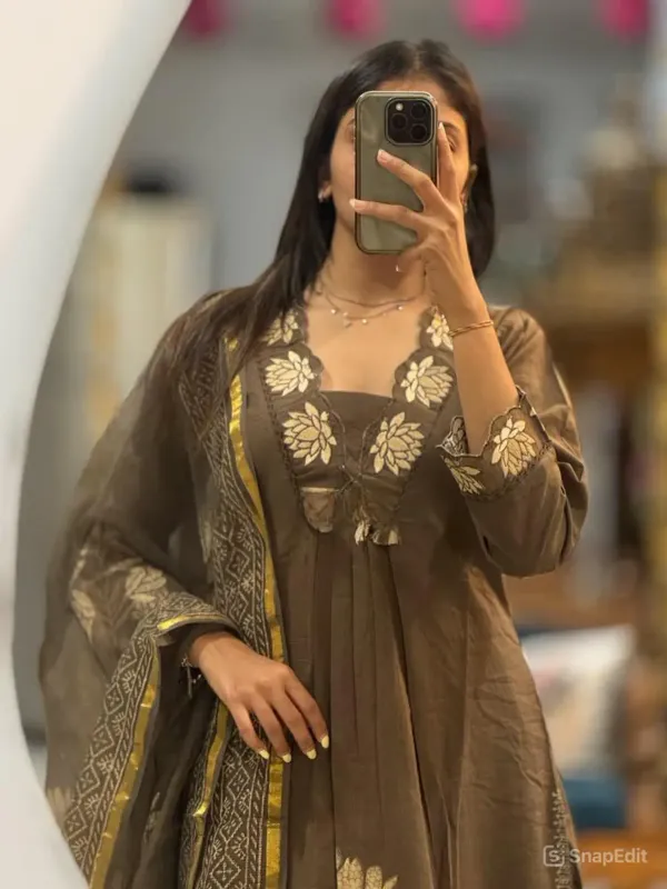 Elegant_Gazzal_Brown_Ethnic_Kurta_Pant_Suit_with_Floral_Embroidery
