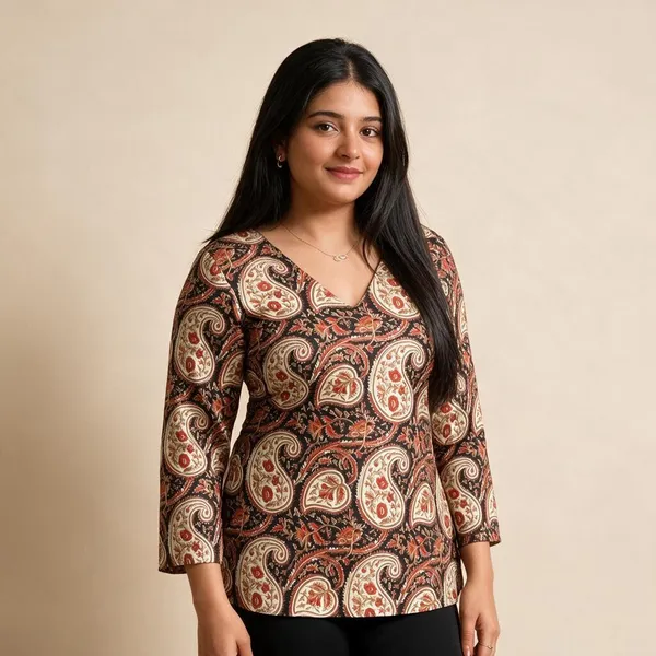 Black_Cotton_Paisley_Printed_Ethnic_Top_For_Women