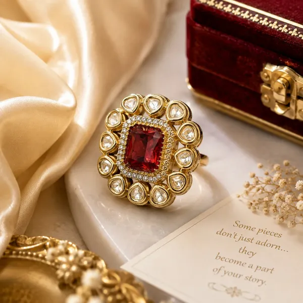 Ad_Cushion_Kundan_Foil_Polki_Modak_Wreath_Cocktail_Ring