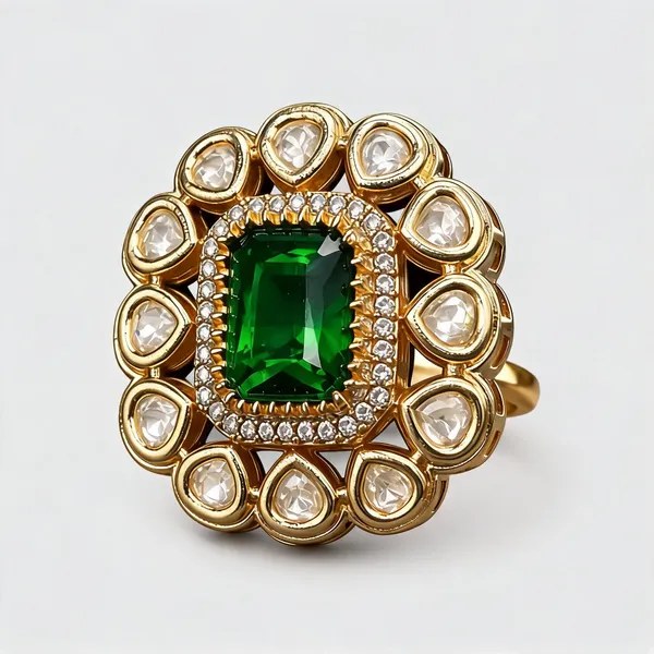 Ad_Cushion_Kundan_Foil_Polki_Modak_Wreath_Cocktail_Ring