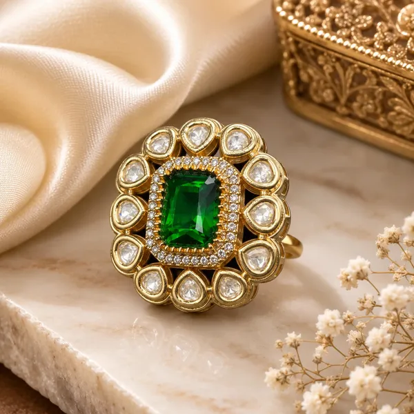 Ad_Cushion_Kundan_Foil_Polki_Modak_Wreath_Cocktail_Ring