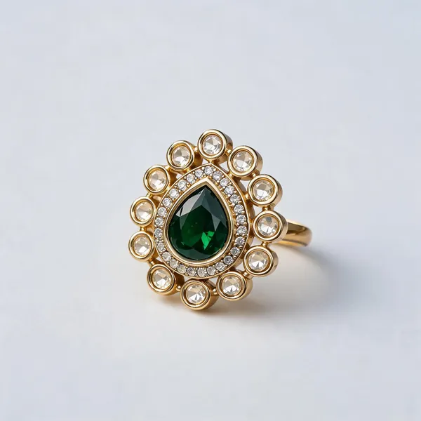 Cz_Pear_Kundan_Foil_Polki_Round_Halo_Cocktail_Ring