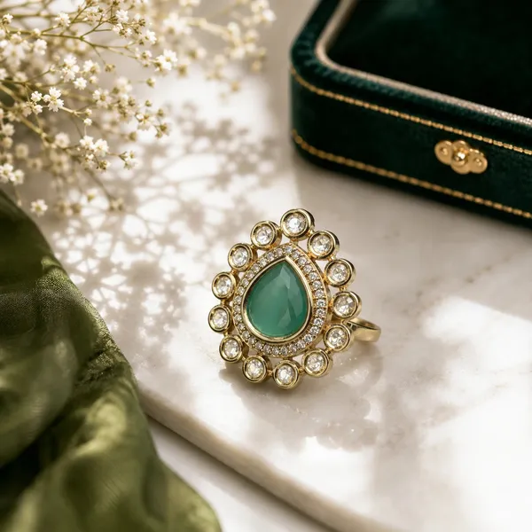Cz_Pear_Kundan_Foil_Polki_Round_Halo_Cocktail_Ring