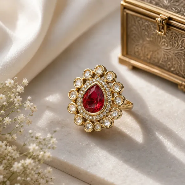 Cz_Pear_Kundan_Foil_Polki_Round_Halo_Cocktail_Ring