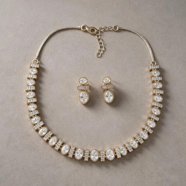 Kundan_Polki_Cz_Oval_Baguette_Tennis_Choker_Necklace_Set_|_K_Gold