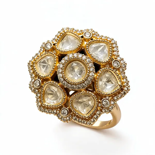 Cz_Round_Kundan_Polki_Leafy_Dome_Cluster_Cocktail_Ring