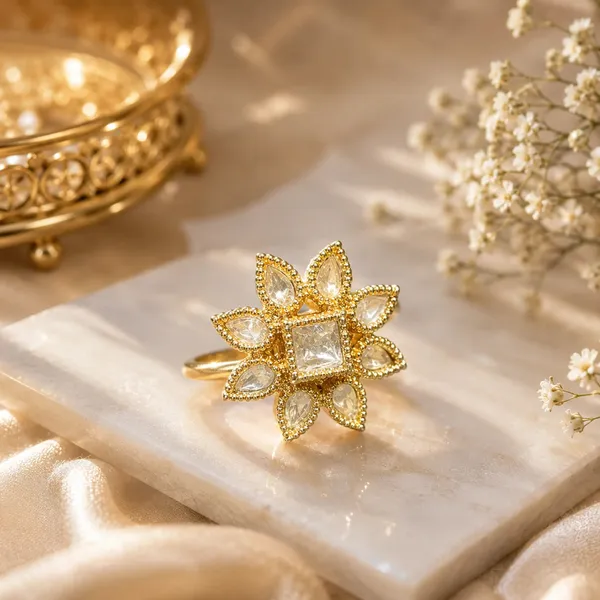 Kundan_Polki_Cz_Square_Petal_Star_Cocktail_Ring