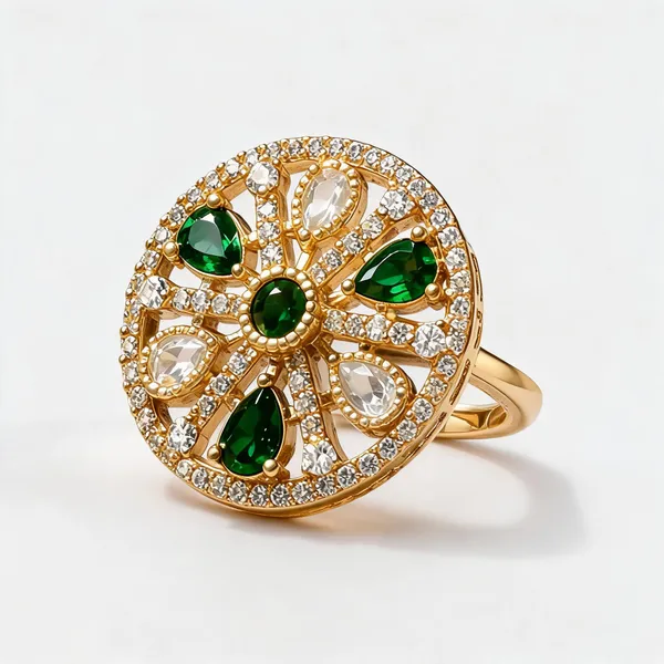Cz_Kundan_Polki_Teardrop_Petal_Wheel_Cocktail_Ring
