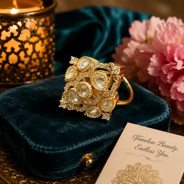 Cz_Kundan_Polki_Cluster_Diamond_Square_Cocktail_Ring