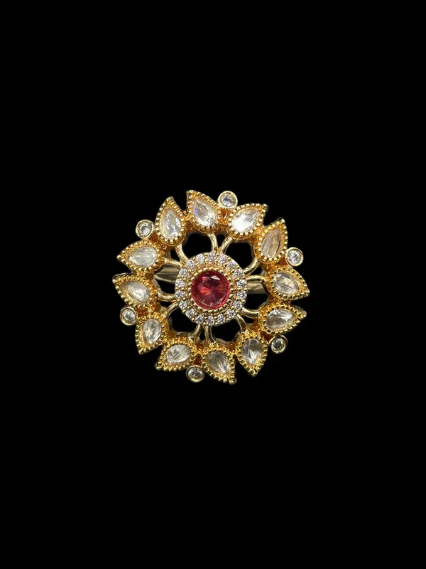 Kundan_Polki_Sunburst_Statement_Ring_-_Ruby_Red_|_K_Gold