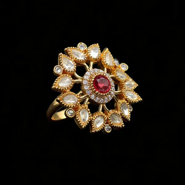 Kundan_Polki_Sunburst_Statement_Ring_-_Ruby_Red_|_K_Gold