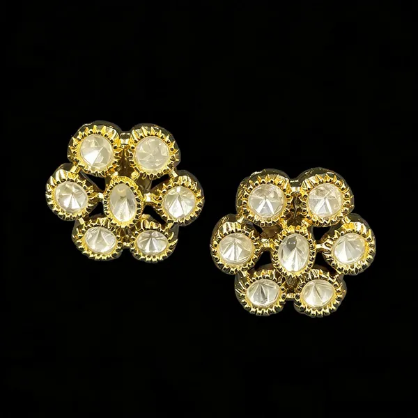 Kundan_Foil_Polki_Open_Floral_Cluster_Stud_Earrings