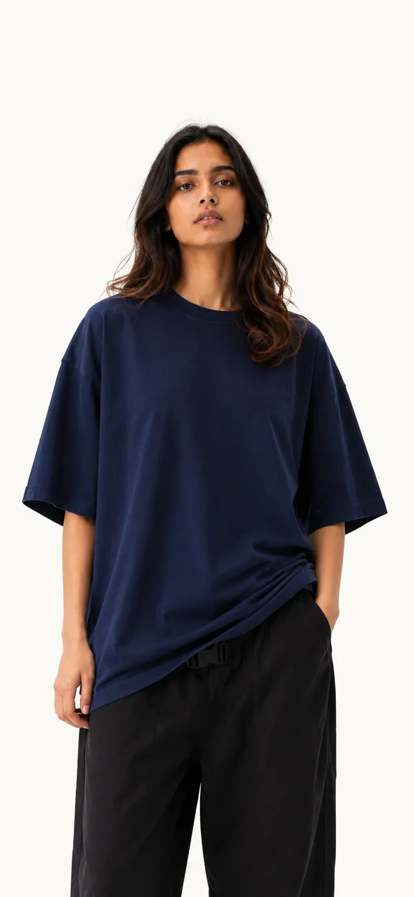 Navy_260_GSM_Regular_Fit_T-Shirt_for_Women