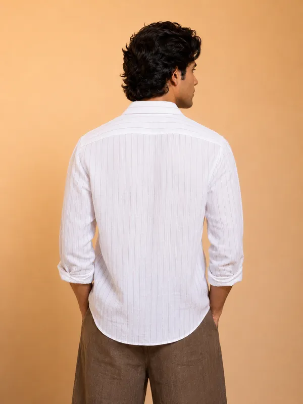White_Textured_Striped_Relaxed_Fit_Shirt_for_Men