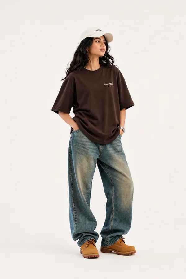 Brown_Heavyweight_Oversized_T-Shirt_for_Women