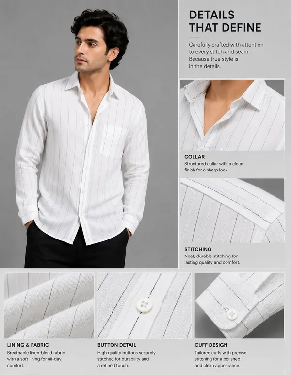 White_Linen_Black_Striped_Full_Sleeve_Shirt_for_Men