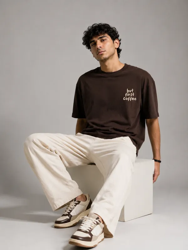 Brown_Cotton_Blend_Oversized_T-Shirt_for_Men