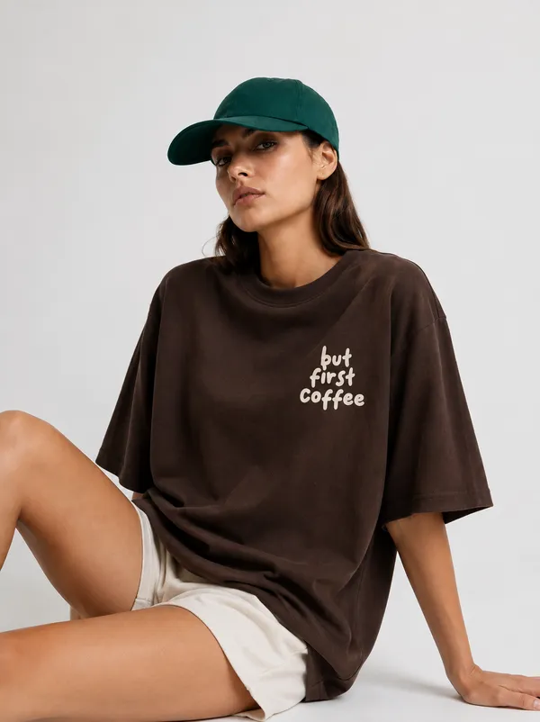 Brown_Cotton_Blend_Oversized_T-Shirt_for_Unisex