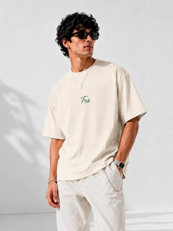 Cream_Cotton_Oversized_T-Shirt_for_Men