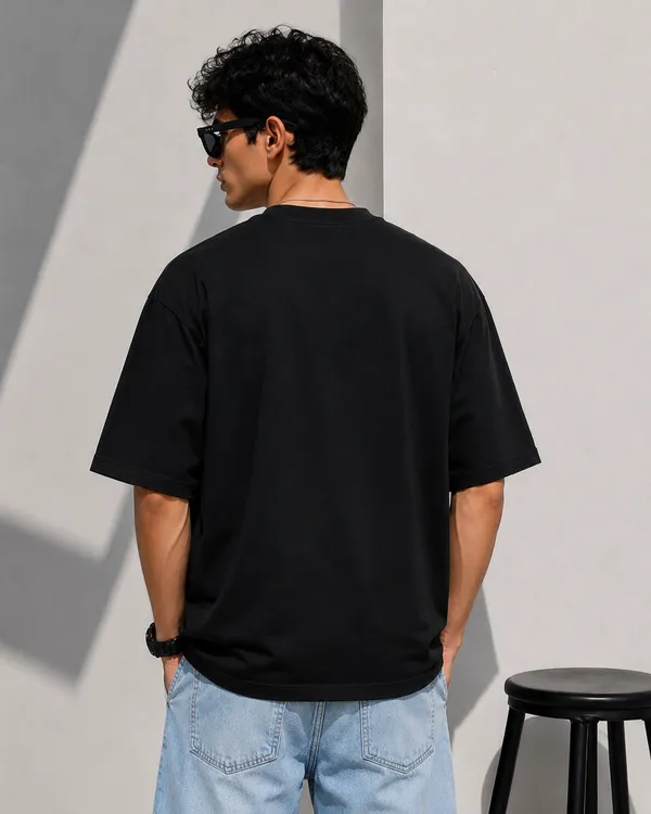 Black_260_GSM_Relaxed_Fit_T-Shirt_for_Men
