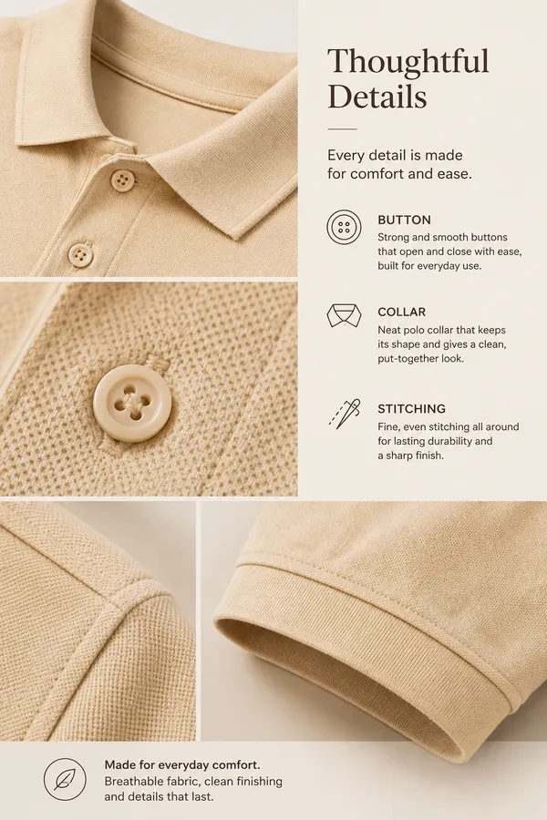 Beige_Knit_Polo_T-Shirt_for_Men