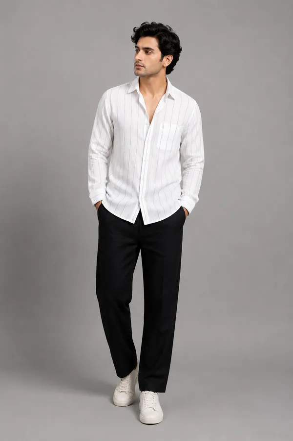 White_Linen_Black_Striped_Full_Sleeve_Shirt_for_Men