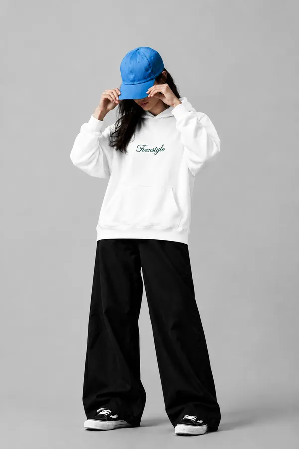 White_Soft_Casual_Hooded_Sweatshirt_for_Women