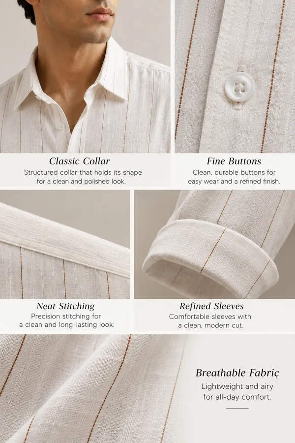 White_Linen_Rust_Iron_Striped_Casual_Shirt_for_Men