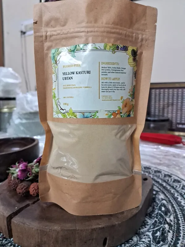 Florid_Peel_Yellow_Kasturi_Ubtan_Powder