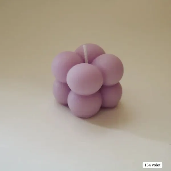 Bubble_Candle_White_Pink_Wine_Volet_Color