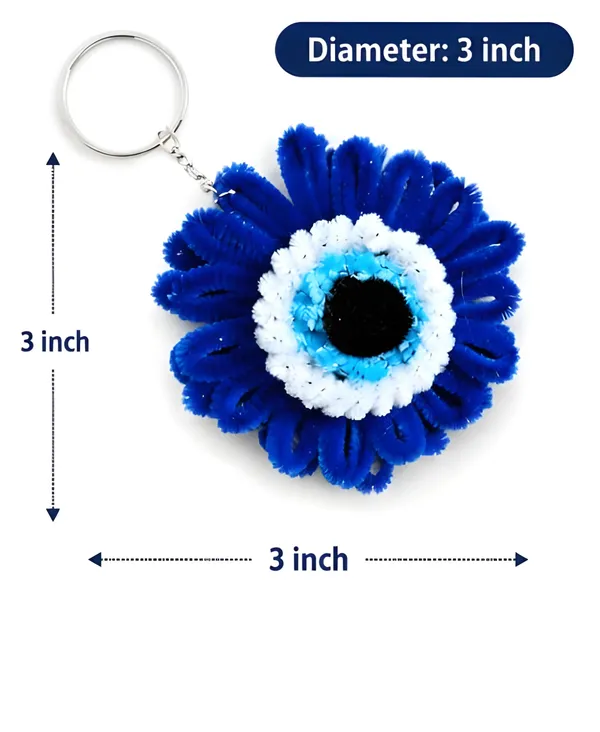 Blue_Handmade_Flower_Keychain_for_Everyday_Use
