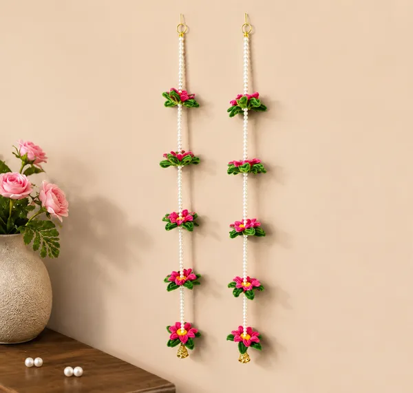 Beaded_Floral_Decorative_Hanging_Pair