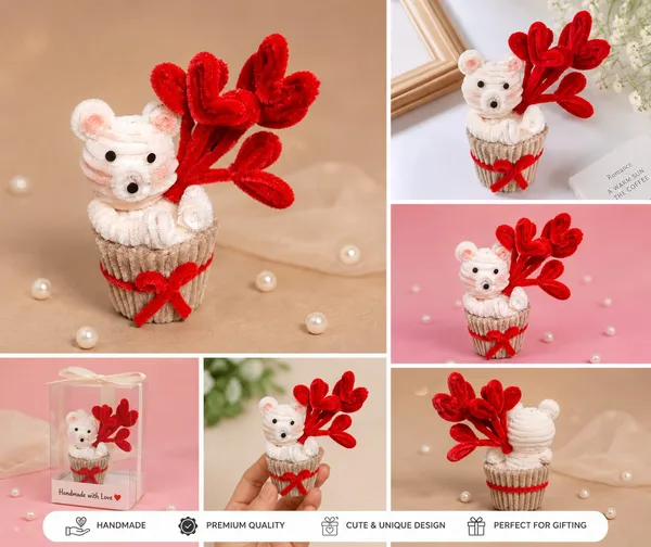 Fabric_Christmas_Mouse_Cupcake_Decorative_Showpiece