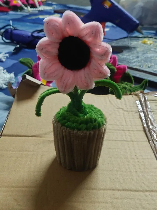Handmade_Pink_Flower_Potted_Artificial_Plant