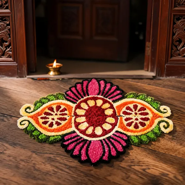 Woolen_Traditional_Floral_Pattern_Rangoli