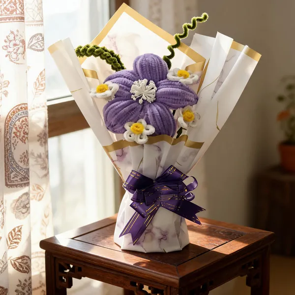 Cotton_Crochet_Purple_Floral_Bouquet