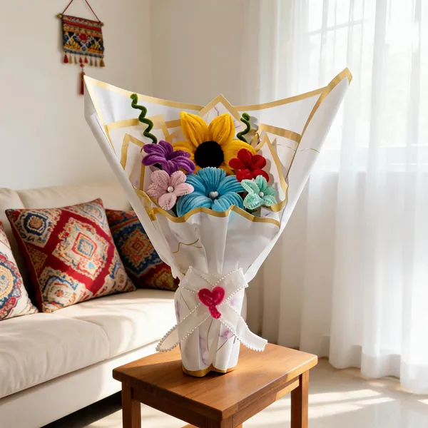 Cotton_Decorative_Multicolour_Floral_Bouquet