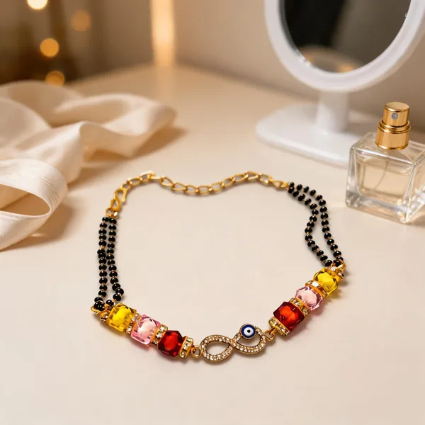 Multicolour_Cotton_Stone_Style_Hand_Mangalsutra