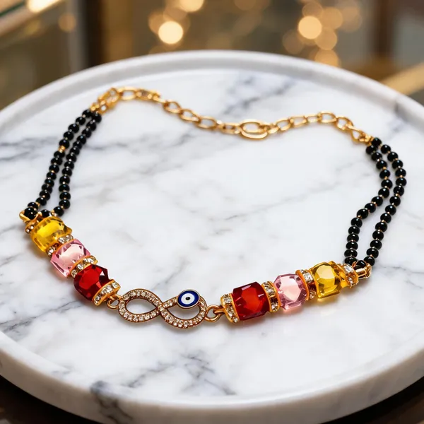Multicolour_Cotton_Stone_Style_Hand_Mangalsutra