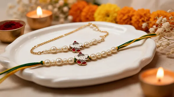 Yellow_Green_Alloy_Pearl_Ganesha_Rakhi_Pack_Of_2