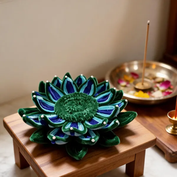 Cotton_Traditional_Morpankh_Blue_Green_Pooja_Aasan